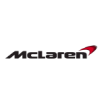 Luxury McLaren sports car parked outdoors at Cliffs Edge Auto dealership.