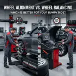 Professional wheel alignment and balancing services for optimal vehicle performance.