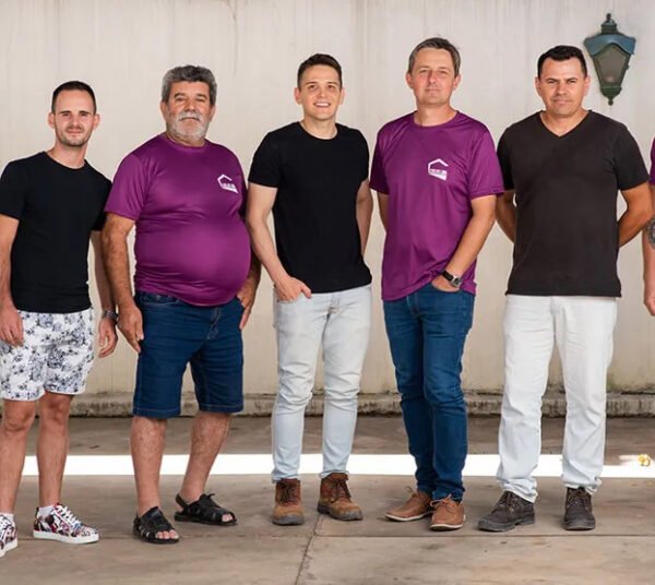 equipe de obra do escritório em porto alegre