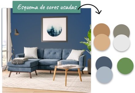 Esquema de cores para decoração