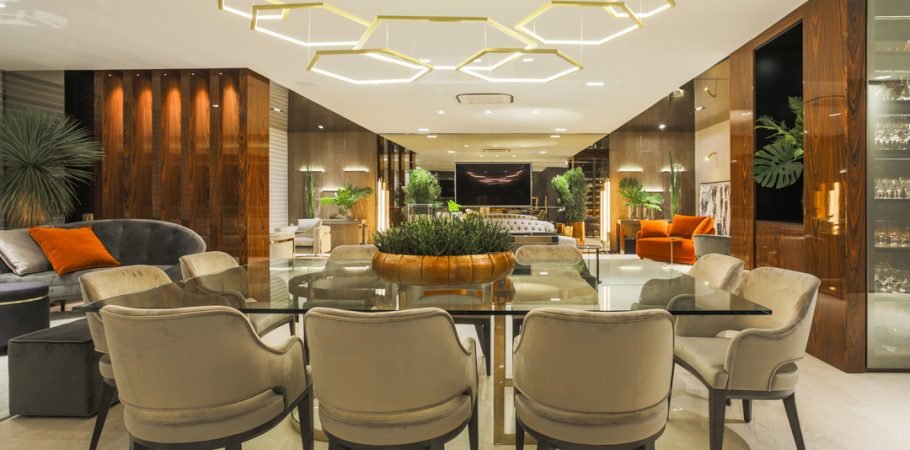 Lobby de apartamento de luxo