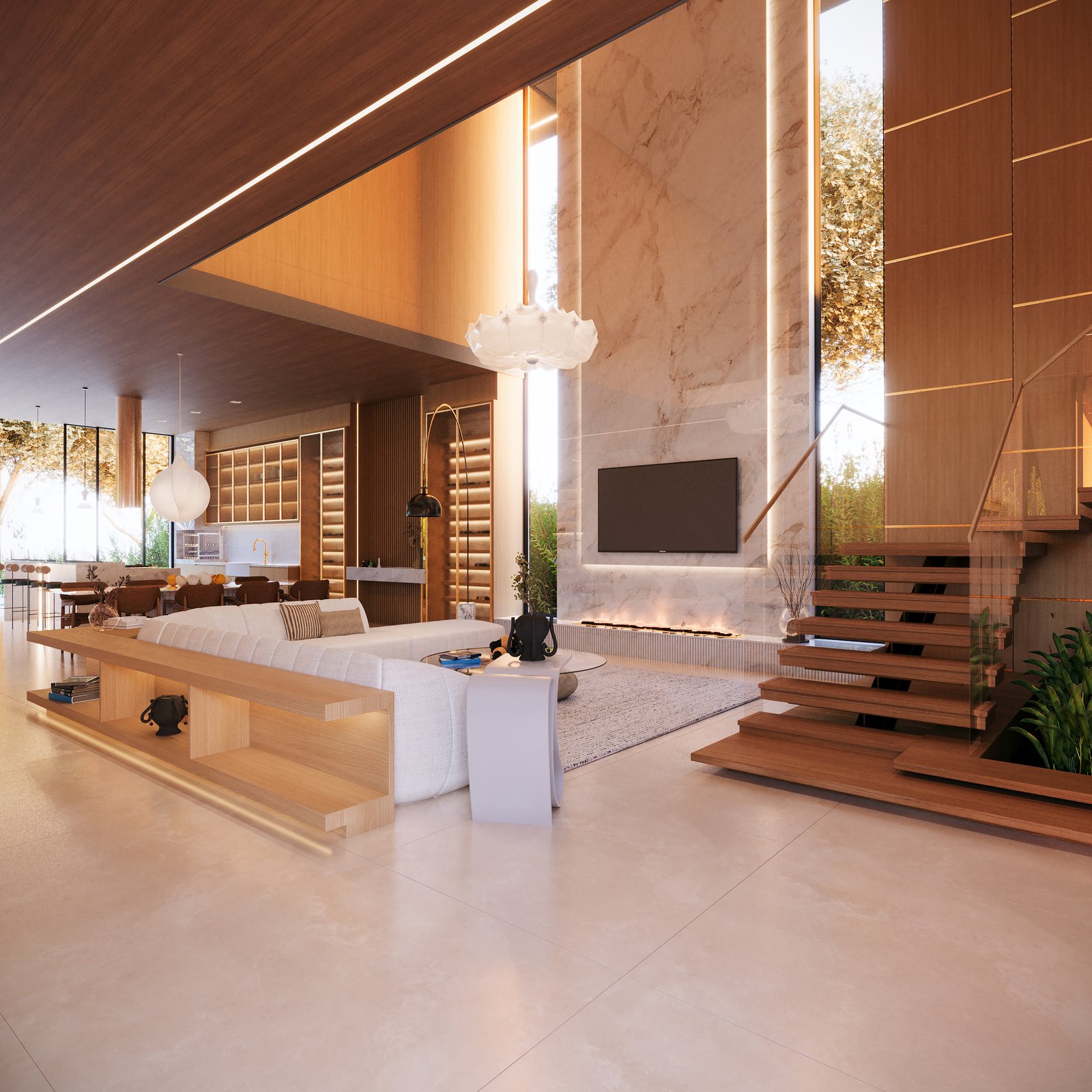 Casa de alto padrão com elegância