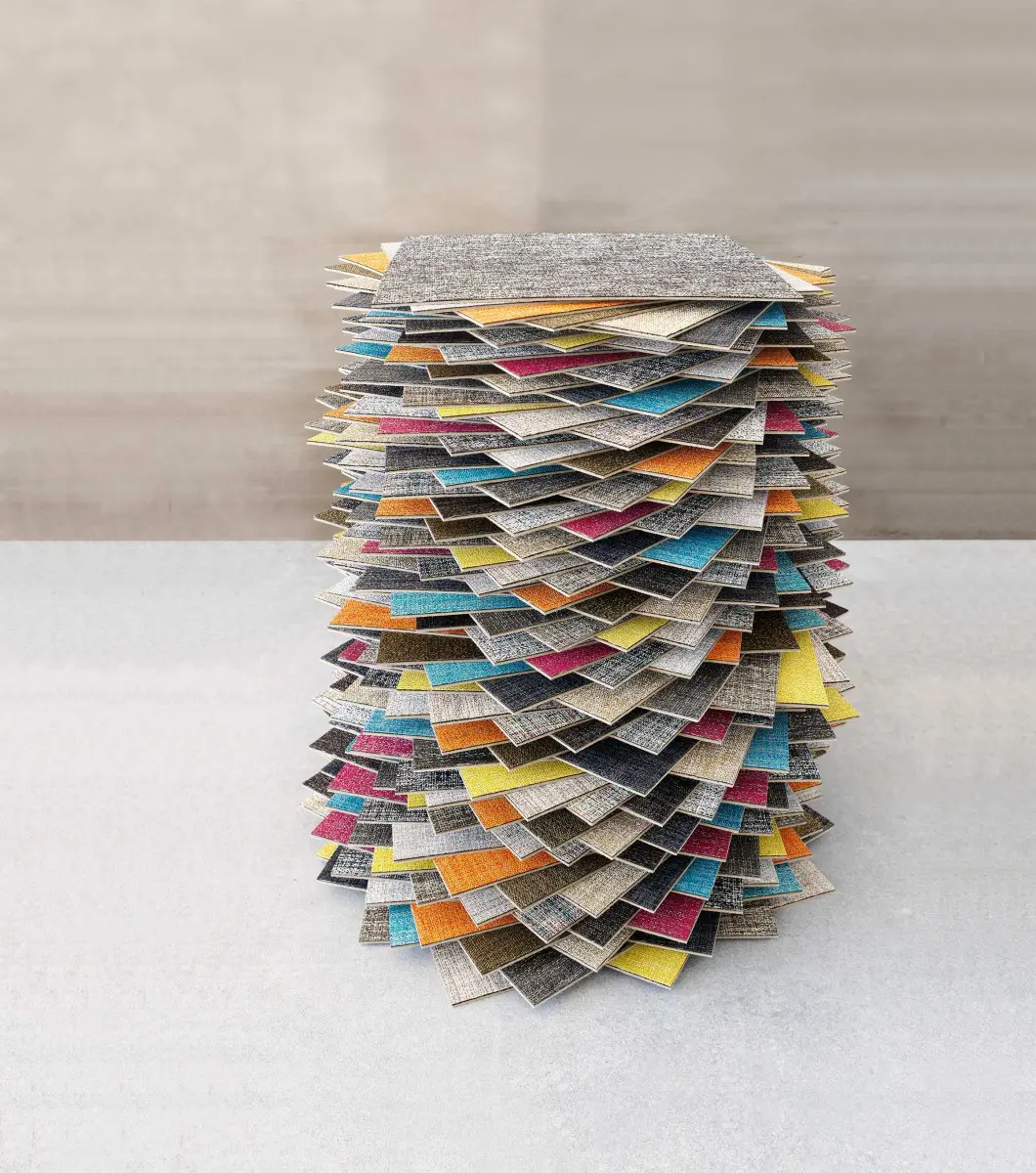 Specialty woven flooring swatches