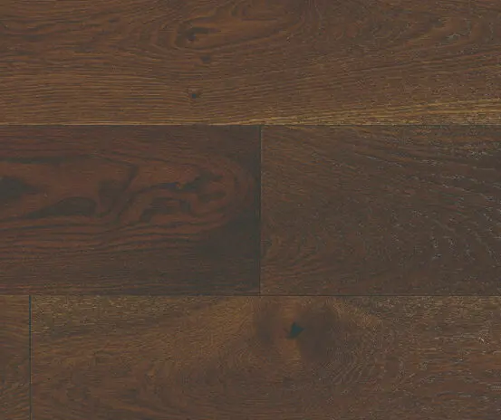 Glossy dark hardwood flooring with rich wood grain textures for home or commercial renovation.