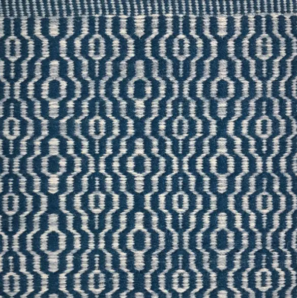 Primrose - AFE-DN-46 Blue and white geometric patterned rug for modern flooring solutions.