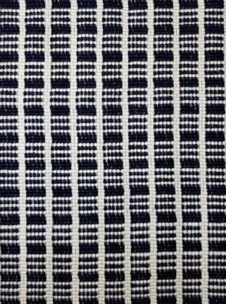 Cairo - LCR-BL-03 Stylish black and white patterned rug for modern interior flooring.