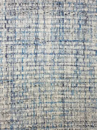 Galvin - LOC-BL-02 Luxurious textured blue and beige woven rug featuring intricate patterns, perfect for enhancing modern or traditional interiors.