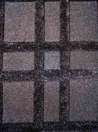 Gio - LOB-NA-02 Textured plaid carpet with neutral tones, perfect for residential or commercial flooring solutions.