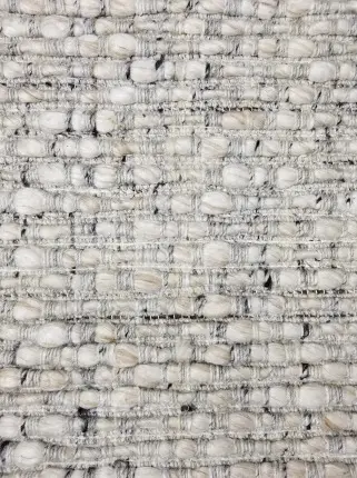 Zillian - LFS-ST-01 Soft textured white and gray woven carpet for modern interior flooring.