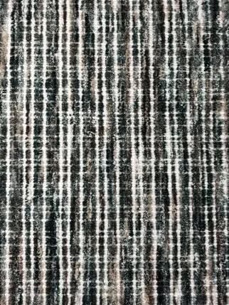 Dulce - LOR-FG-09 Intricate black and white striped carpet pattern for modern flooring solutions.