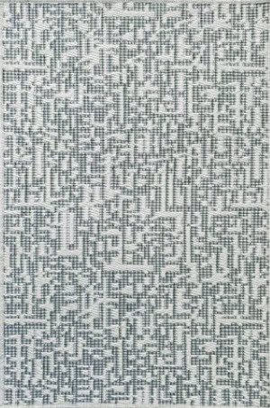 Soft gray and white textured patterned area rug for modern home decor.