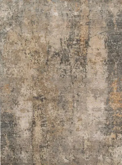 Vintage distressed textured rug with earthy tones for stylish home decor.