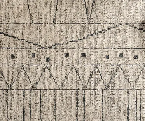 Astilbe - VDO-01-NA_D Elegant neutral-toned modern area rug with geometric patterns, ideal for stylish interior flooring solutions.