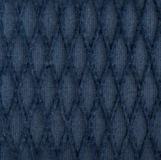 Baha - TVM-BM-02 Soft navy blue carpet with textured geometric pattern, perfect for modern interior design.