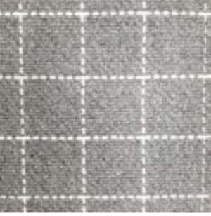 High-quality gray carpet with a grid pattern for stylish interior flooring solutions.