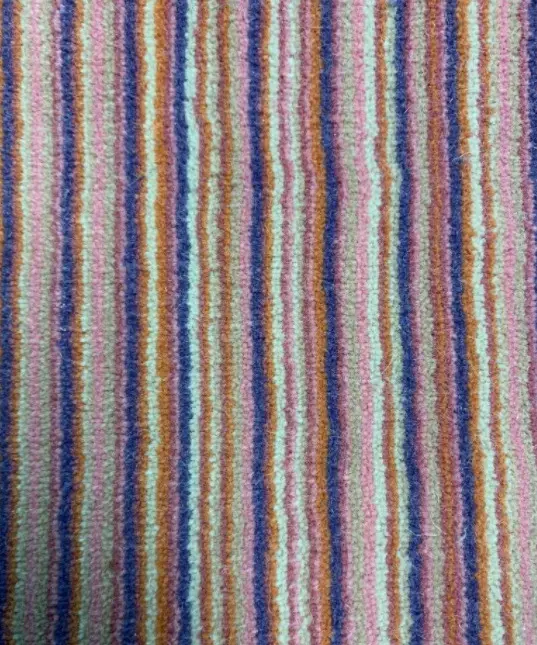 Cressida - XIM-WE-18 Colorful striped carpet with vibrant hues, ideal for modern residential and commercial flooring solutions.