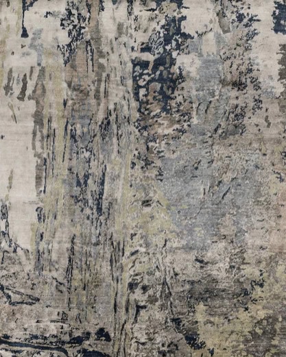 Texture of abstract patterned carpet in neutral tones for luxury flooring design.