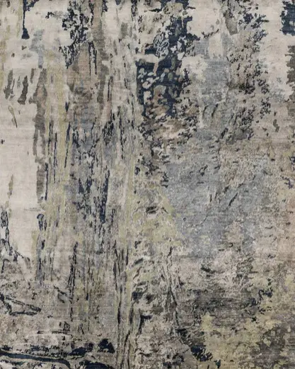 Gerbera - VHE-03-GRNA Texture of abstract patterned carpet in neutral tones for luxury flooring design.