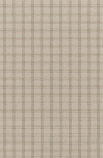 Beige plaid carpet flooring with a classic checkered pattern, ideal for home or commercial spaces.
