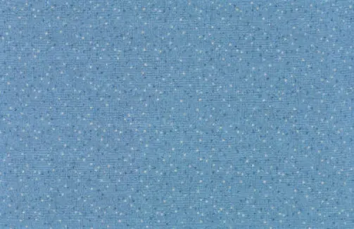 Polished blue epoxy flooring with white speckles for commercial or residential spaces.