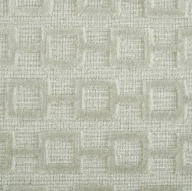 Textured beige carpet with geometric square pattern, ideal for residential and commercial flooring.
