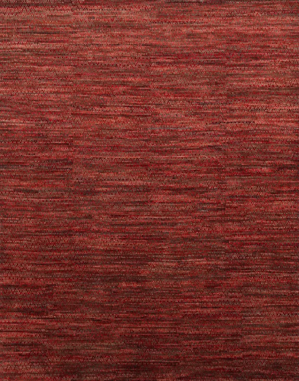Vibrant red woven area rug with textured pattern, ideal for enhancing home interiors with stylish flooring.