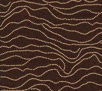 Intricate gold dotted pattern on dark background, stylish design for interior decoration.