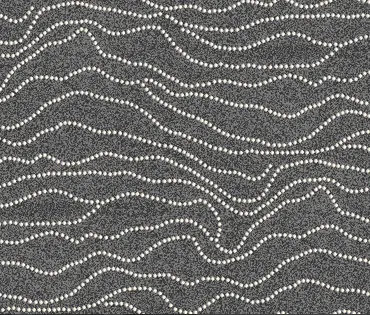 Intricate dotted line pattern on dark textured background, inspired by artistic wall decor.