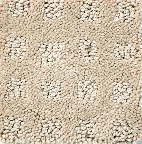 Alluring Disposition - Barista Soft beige plush carpet with a textured, cozy appearance, ideal for residential and commercial interior flooring.