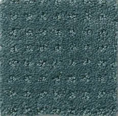 Alluring Disposition - Oceanside Soft teal carpet flooring in a modern living space.