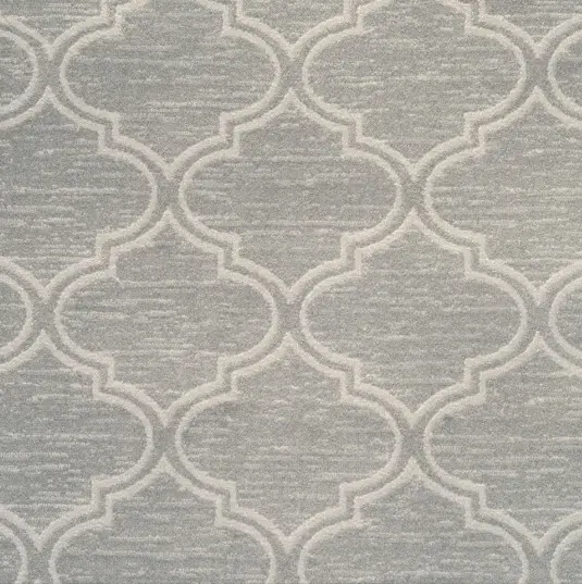 Intricate grey and white patterned area rug for stylish home flooring solutions.