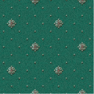 Athenia - Motif Pale Green Luxury green patterned carpet with intricate design.