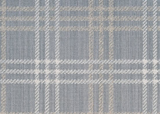Plush gray checkered carpet sample for flooring and interior design.