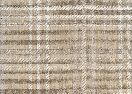 Soft beige plaid carpet with classic checked pattern for interior home decor.