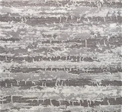 Textured gray and white modern rug suitable for contemporary home decor.