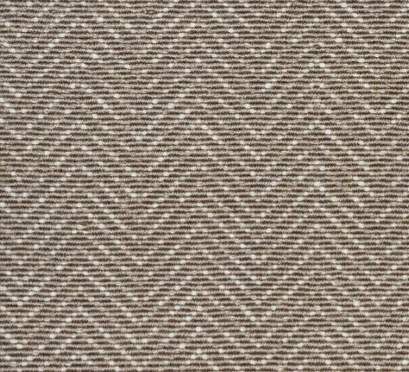 Cream-colored textured zigzag patterned carpet from Creative Floors, ideal for residential and commercial spaces.