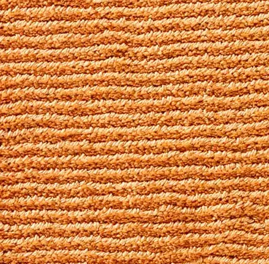 Orange textured carpet flooring for home or office spaces.