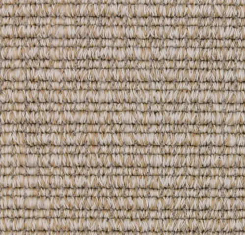 Soft woven natural fiber rug for interior décor and flooring.