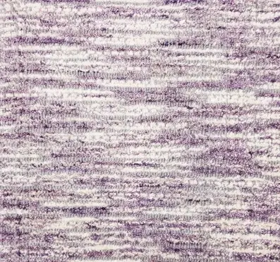 Violet textured carpet with stripe patterns for residential or commercial flooring options.