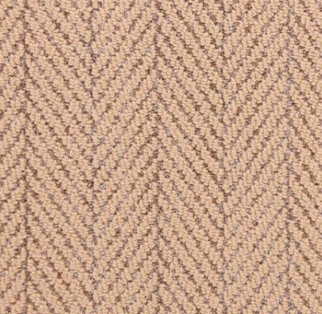 Sophisticated beige herringbone carpet pattern for elegant interior flooring solutions.