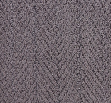 Textured gray carpet with herringbone pattern, ideal for commercial and residential flooring solutions.