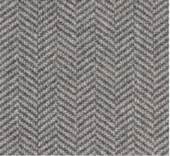 Herringbone patterned carpet in neutral gray tones for stylish flooring solutions.
