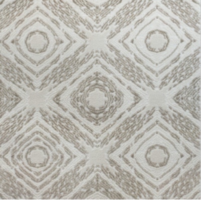 Elegant beige geometric patterned carpet for premium flooring solutions.