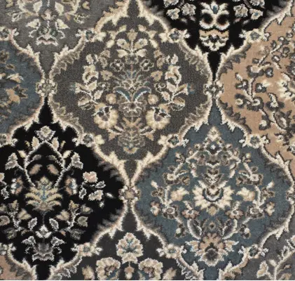 Luxurious traditional area rug with intricate floral patterns and elegant color palette.