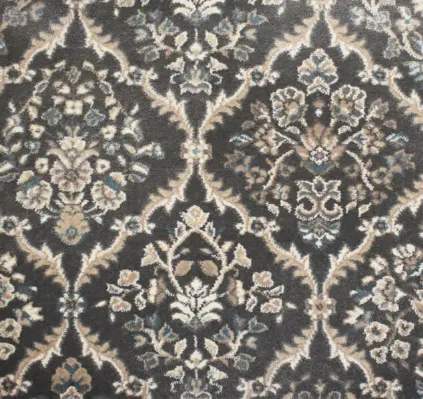 Elegant traditional patterned area rug with intricate floral motifs, suitable for upscale home decor.