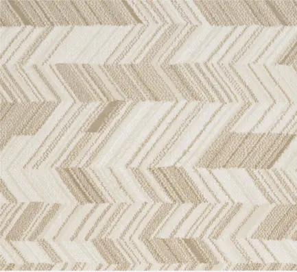 Luxurious beige and cream chevron-patterned carpet from Creative Floors; ideal for elegant interior design.