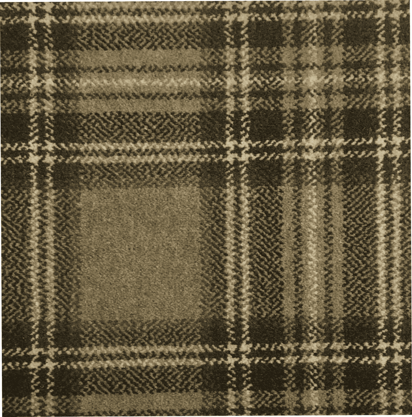 Flooring options featuring classic plaid carpet design at Creative Floors Vail.