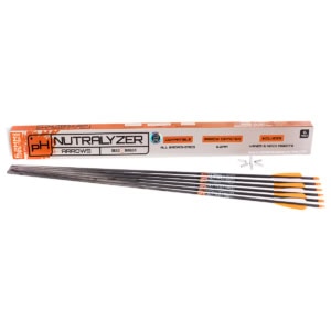 dead ringer nutralyzer carbon arrow shafts nocks vanes inserts 6 pack