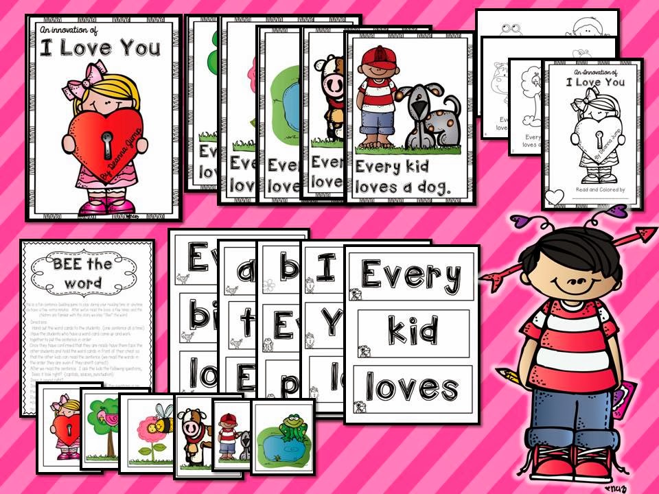 Valentine's Day unit Math and Literacy Fun