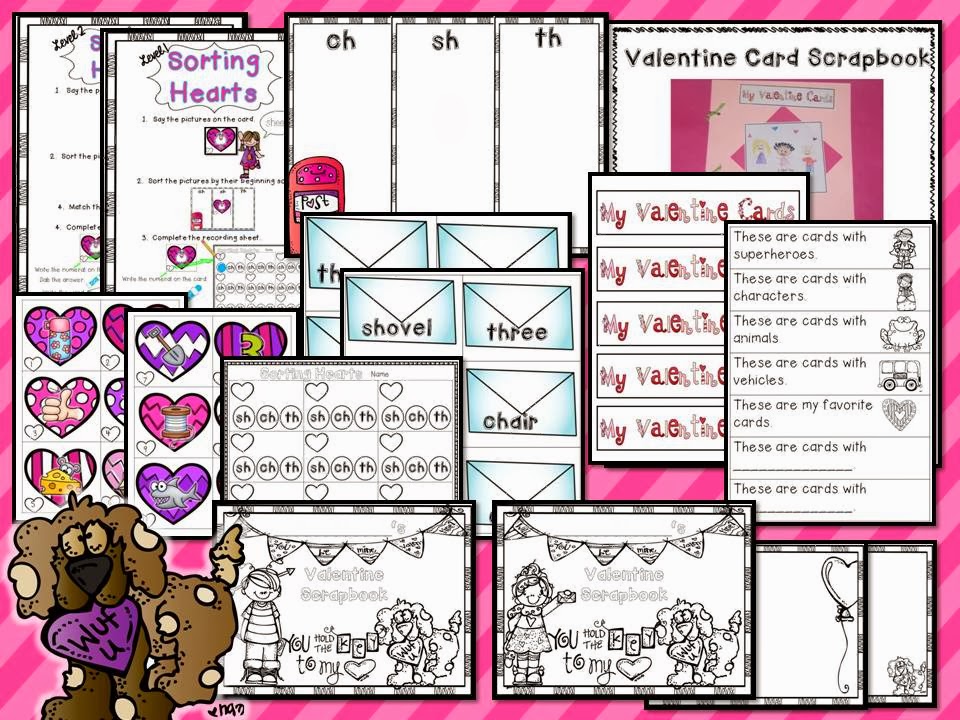 Valentine's Day unit Math and Literacy Fun